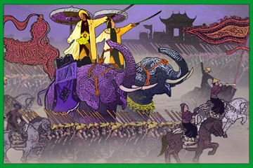 warrior artwork - vietnamese trung sisters